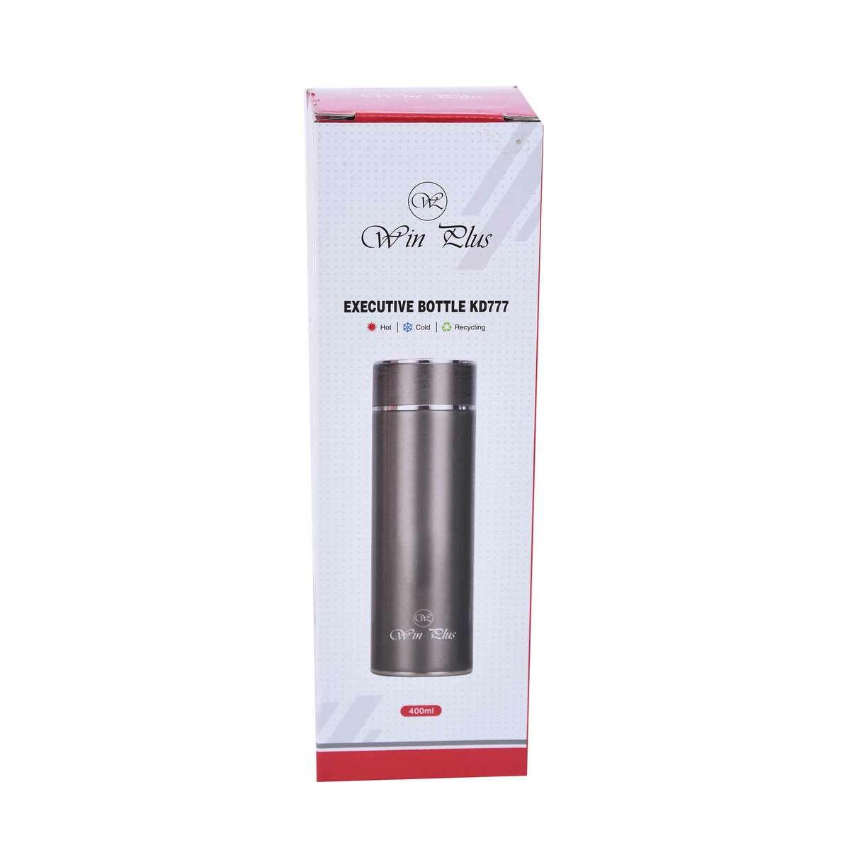 Win Plus Stainless Steel Executive Bottle KD777 400ml Assorted