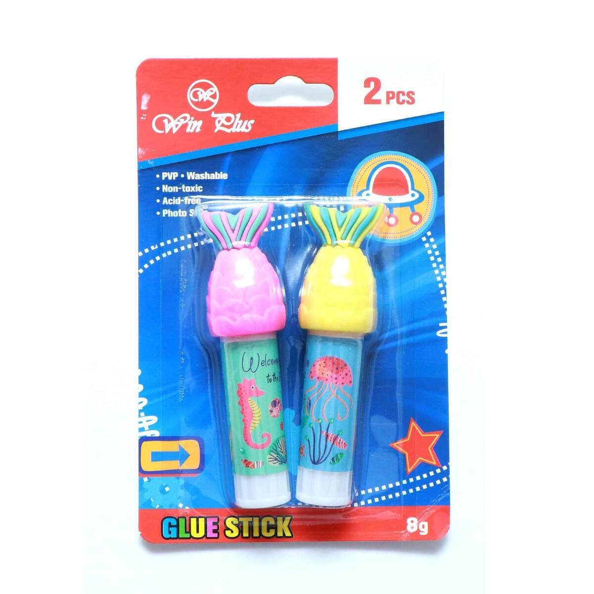 Win Plus Glue Stick 8g 05008-G08 2's