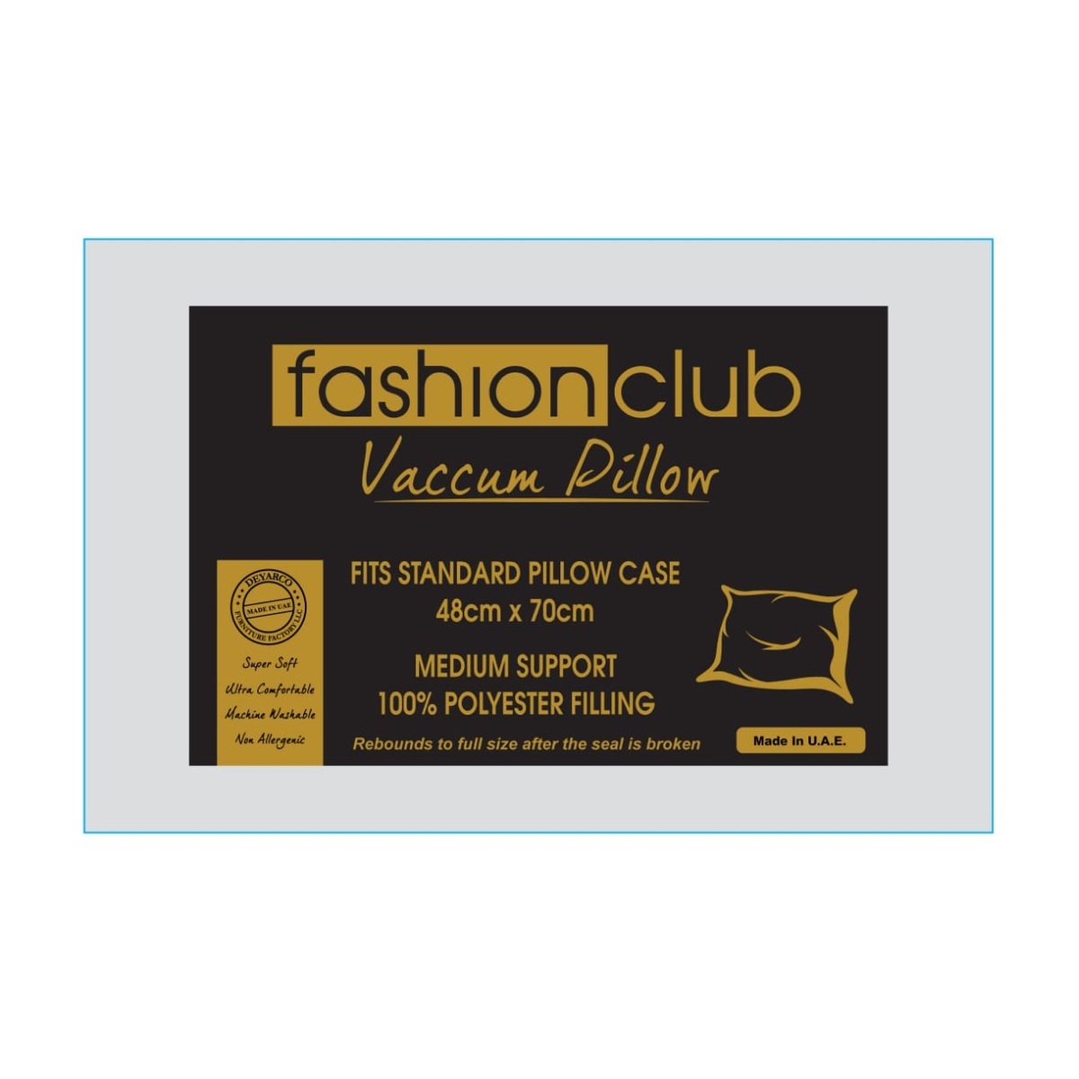 Fashion Club Vaccum Pillow 48x70cm