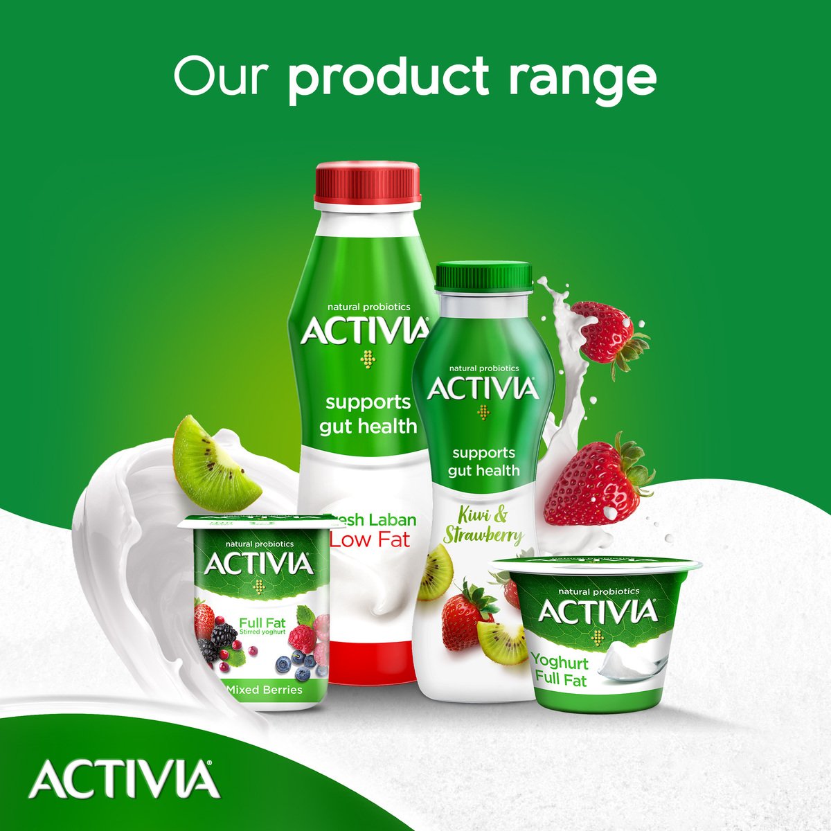 Activia Yoghurt Full Fat 6 x 150 g