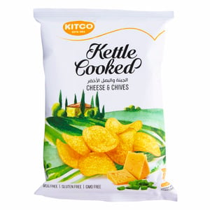 Buy Kitco Kettle Cooked Potato Chips With Cheese & Chives 40 g Online at Best Price | Potato Bags | Lulu UAE in UAE