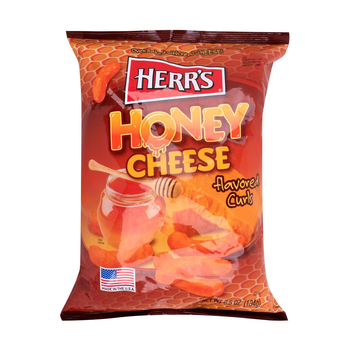 Herr's Honey Cheese Curls 184 g