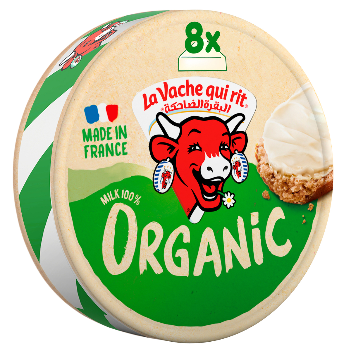 La Vache qui rit Organic Spreadable Cheese Triangles 8 Portions 128 g