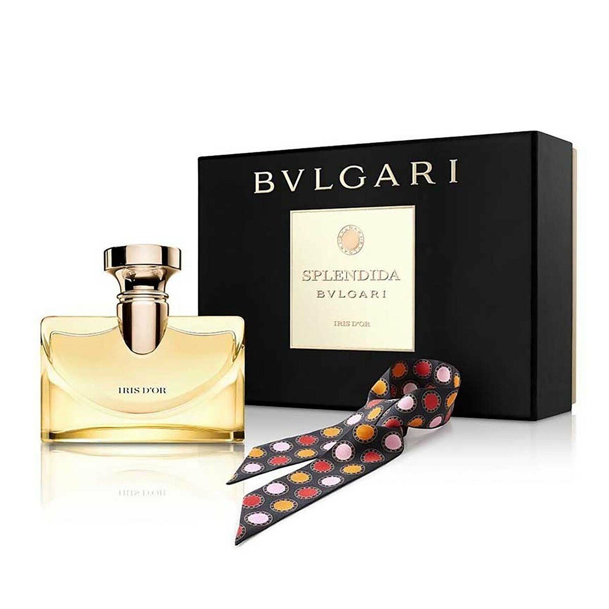 BVLGARI Splendida Iris D'or Eau De Parfum For Women, 100ml + Scarf Set