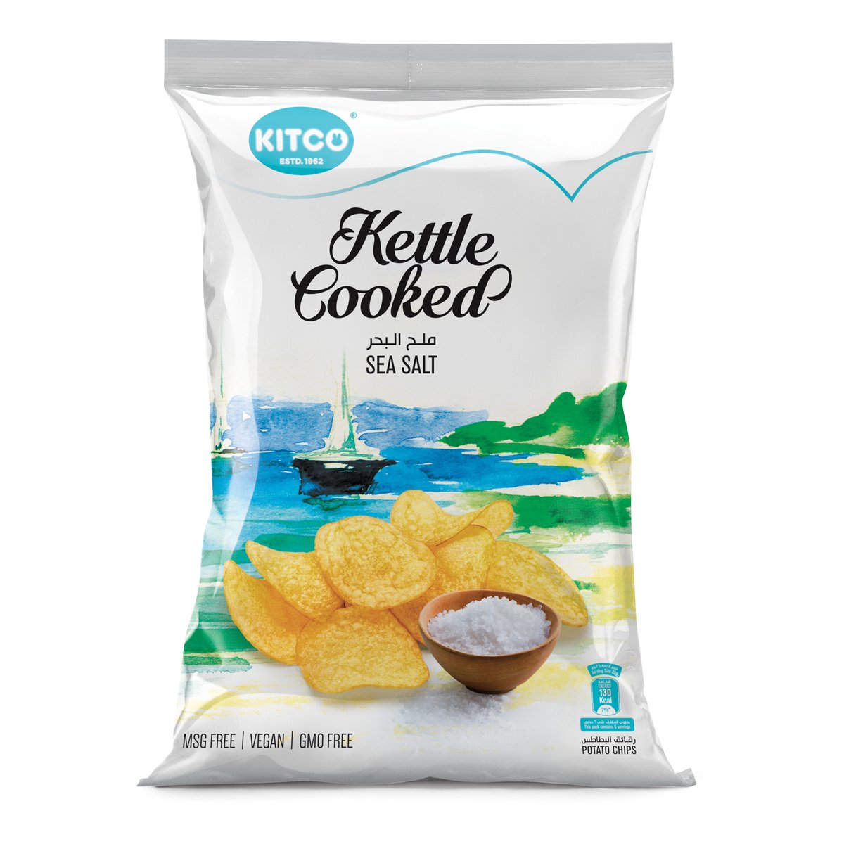اشتري قم بشراء كيتكو كيتل - رقائق البطاطس المطبوخة بملح البحر - ١٥٠ جرام Online at Best Price من الموقع - من لولو هايبر ماركت Potato Bags في الامارات