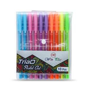 Win Plus TriaD Pastel Gel Pen 0.8mm 10's
