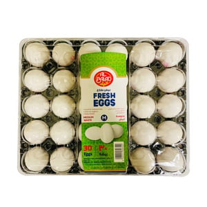 Al Balad White Eggs Medium 30pcs