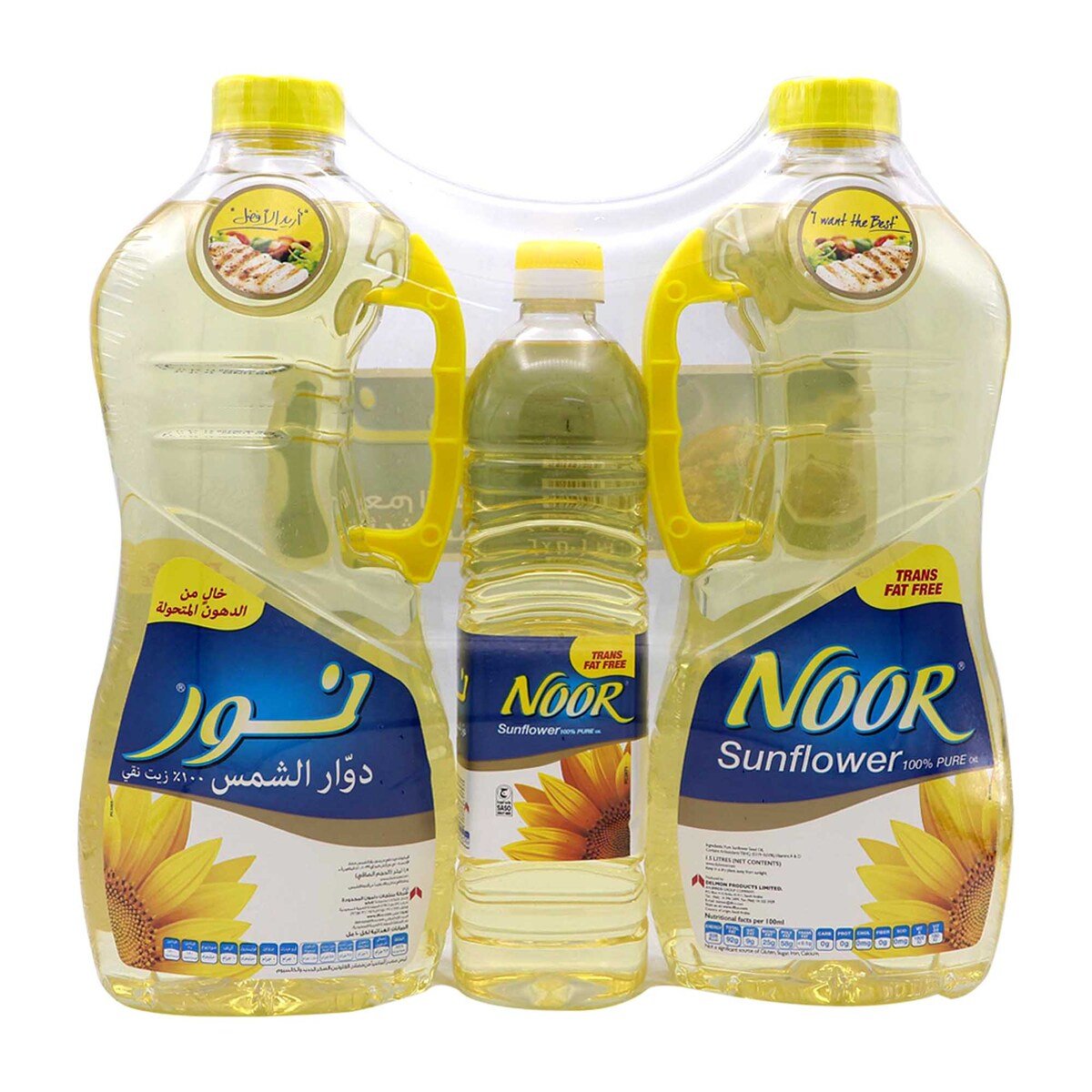 Noor Sunflower Oil 2 x 1.5Litre + 750ml