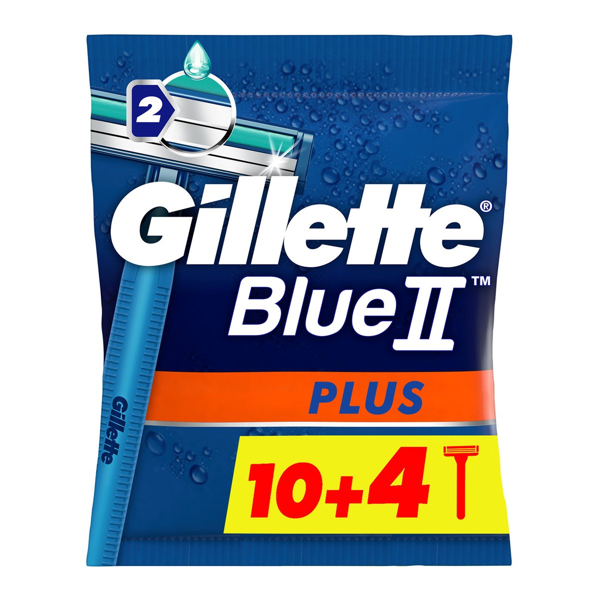 Gillette Blue II Plus Men’s Disposable Razors 14pcs