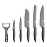Bergner Stainless Steel Marble Coating Knives 6pcs Grafito 39325