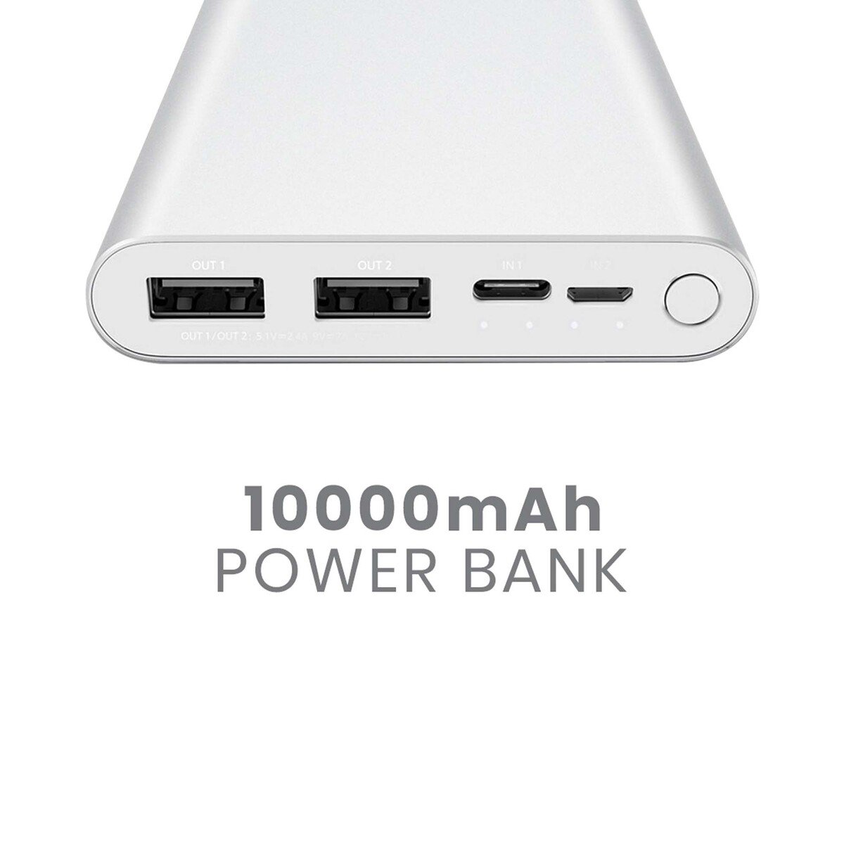 Xiaomi 10000mAh MI 18W Fast Charge Power Bank Silver VXN4273GL