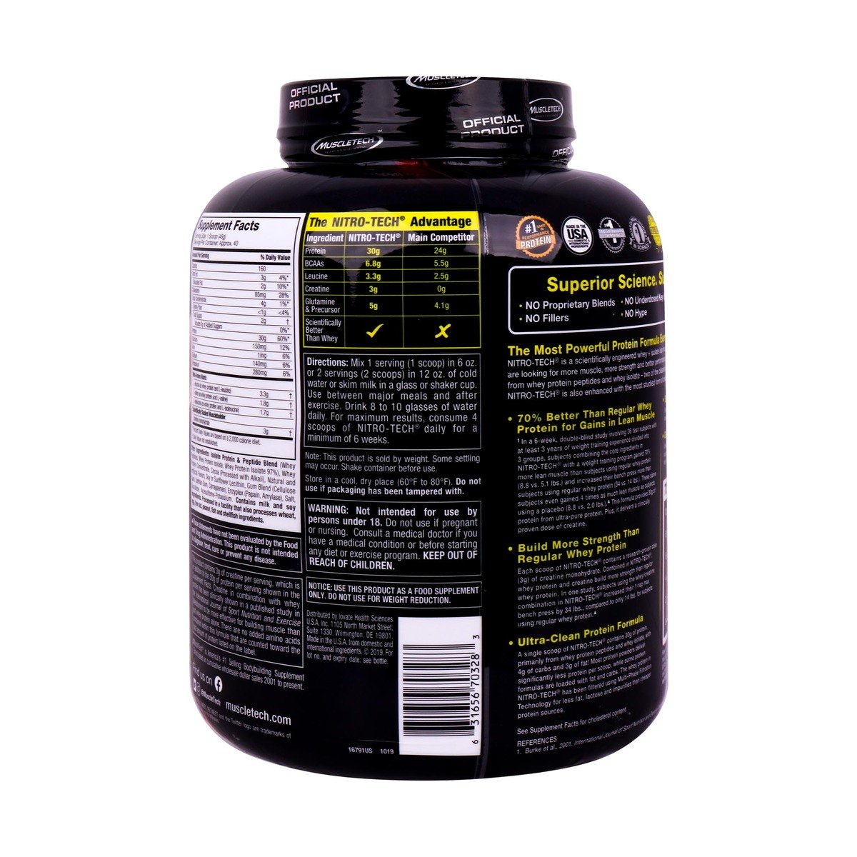 Muscletech Nitro Tech Protein Milk Chocolate 1.81kg