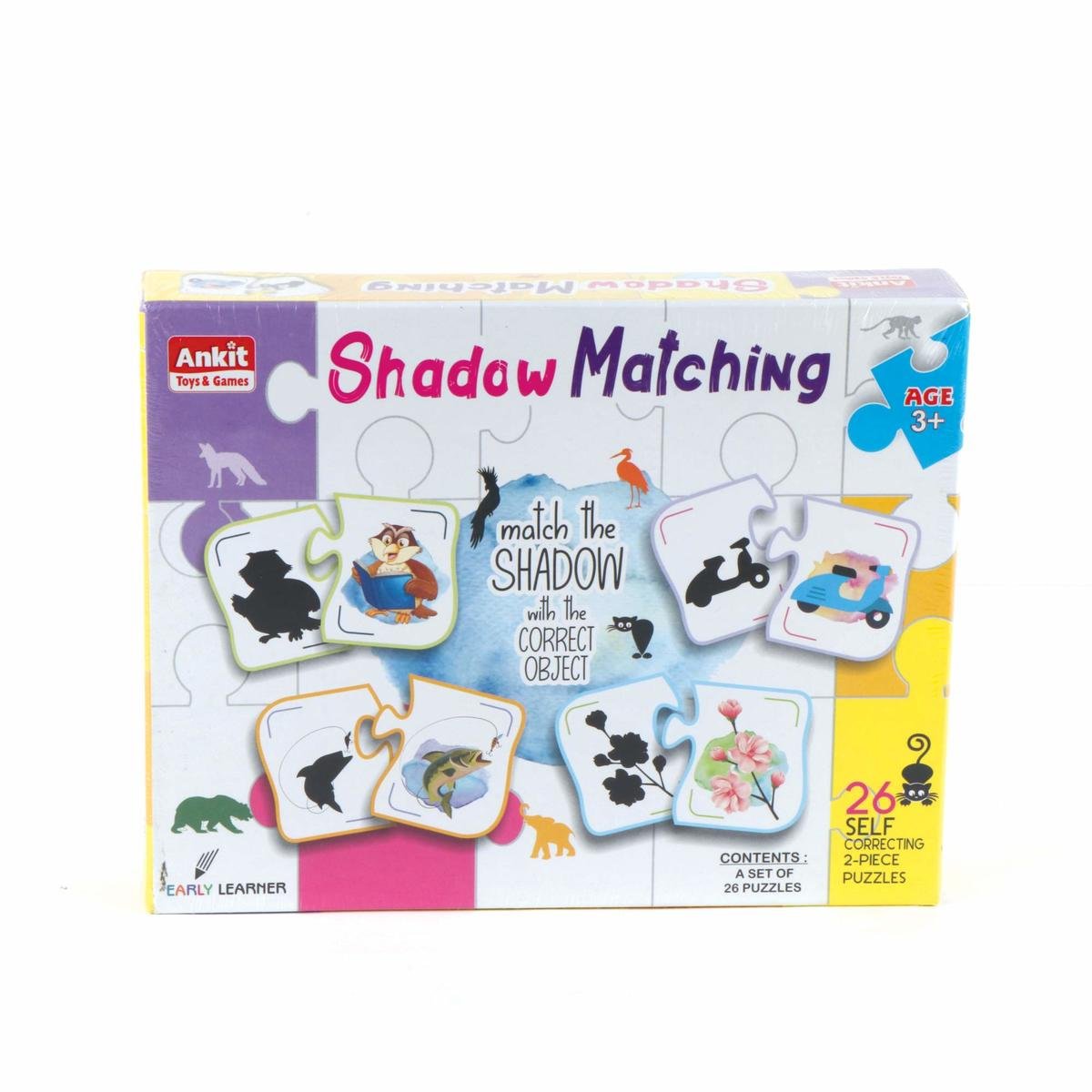 Ankit Early Learner Shadow Matching 26-Self Correcting 2-Piece Puzzles