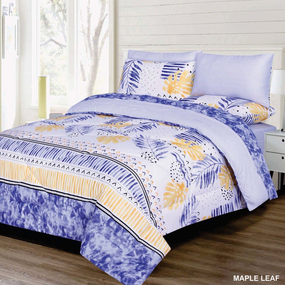 Maple Leaf Comforter Set Single 4pc 200 Thread Count Assorted Colors & Designs