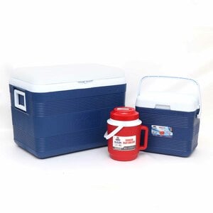 Keep Cold Deluxe Ice Box 46Ltr + Deluxe Ice Box 10Ltr + Thermal Jug 1/2 gallon-Assorted Color