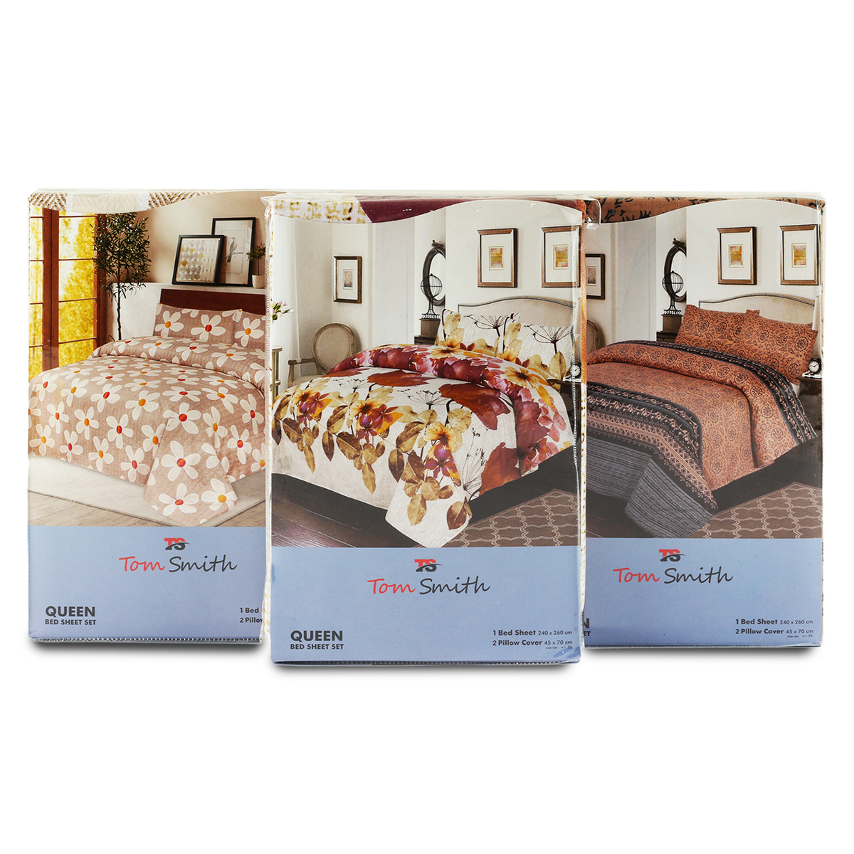 Tom Smith Bed Sheet Set Queen Special 1pc Assorted Colors