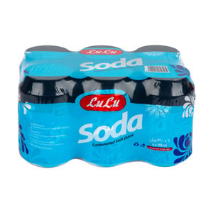 Buy LuLu Soda Carbonated Soft Drink 6 x 300 ml Online at Best Price | Mixer Drinks | Lulu Kuwait in Kuwait