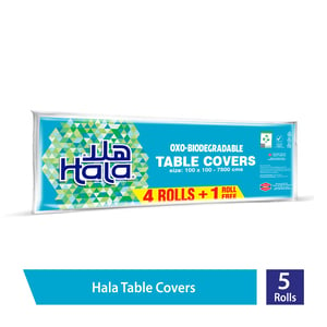 Hala Table Covers Oxo-Biodegradable Size 100 x 100  7500cm 4+1