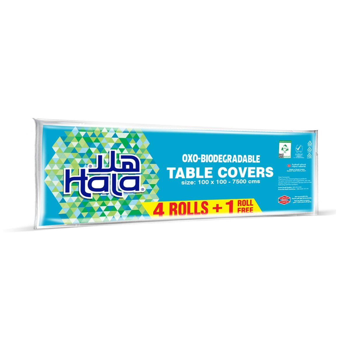 Hala Table Covers Oxo-Biodegradable Size 100 x 100  7500cm 4+1