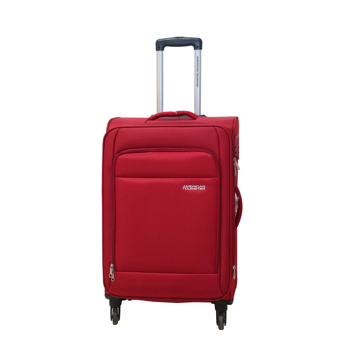 American Tourister Oakland 4 Wheel Soft Trolley, 78 cm, Red