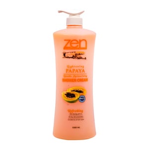 Zen Shower Cream Lightening Papaya 1Litre