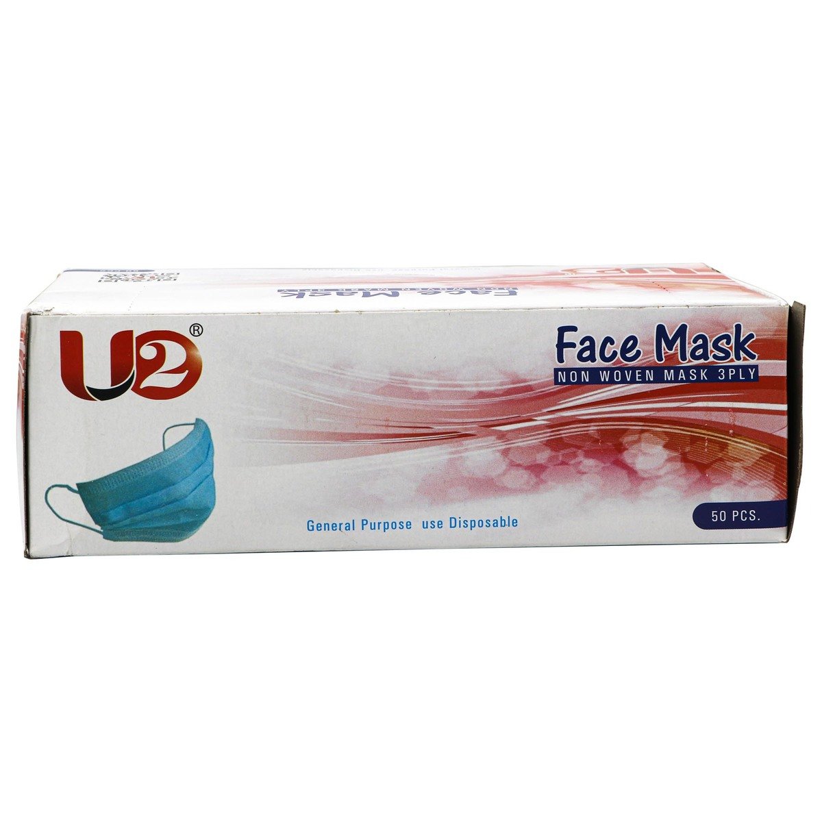 U2 Non Woven Disposable Face Mask  3ply 50pcs