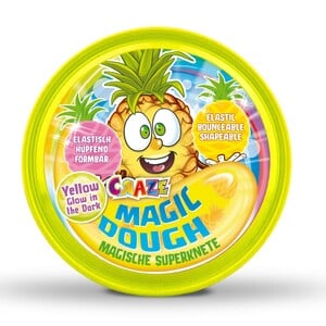 Craze Magic Dough - Pinapple - Glow In Dark - Yellow 12857