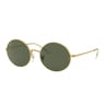 راي بان نظارة شمسية رجالية 0RB1970 بتصميم مستطيل و لون ذهبي