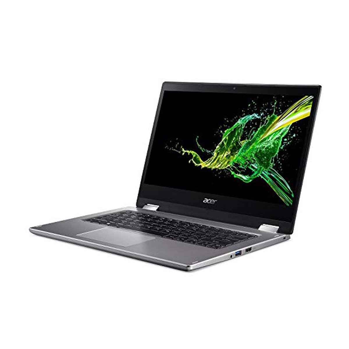 Acer Spin 3-SP314-53GN-579N Convertible 2-In-1 Laptop, Intel Core i5-8265U,8GB RAM DDR4,256GB SSD+1TB HDD,2GB MX230,14" FHD,Windows 10 Home,Silver
