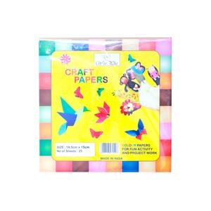 Win Plus Craft Papers EX92 14.5cm x 15cm Assorted Color 25Sheets