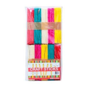 Win Plus Color Craft Sticks EX94 100's Assorted Color