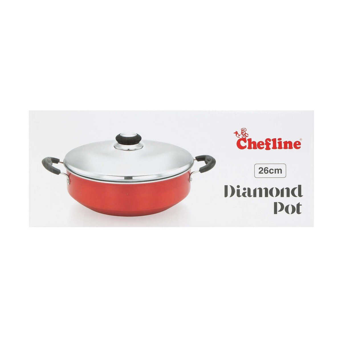 Chefline Non Stick Cooking Pot 26cm Diamond IND