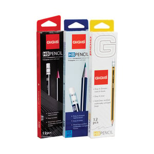 Gigis HB Pencil 12x3 Pack