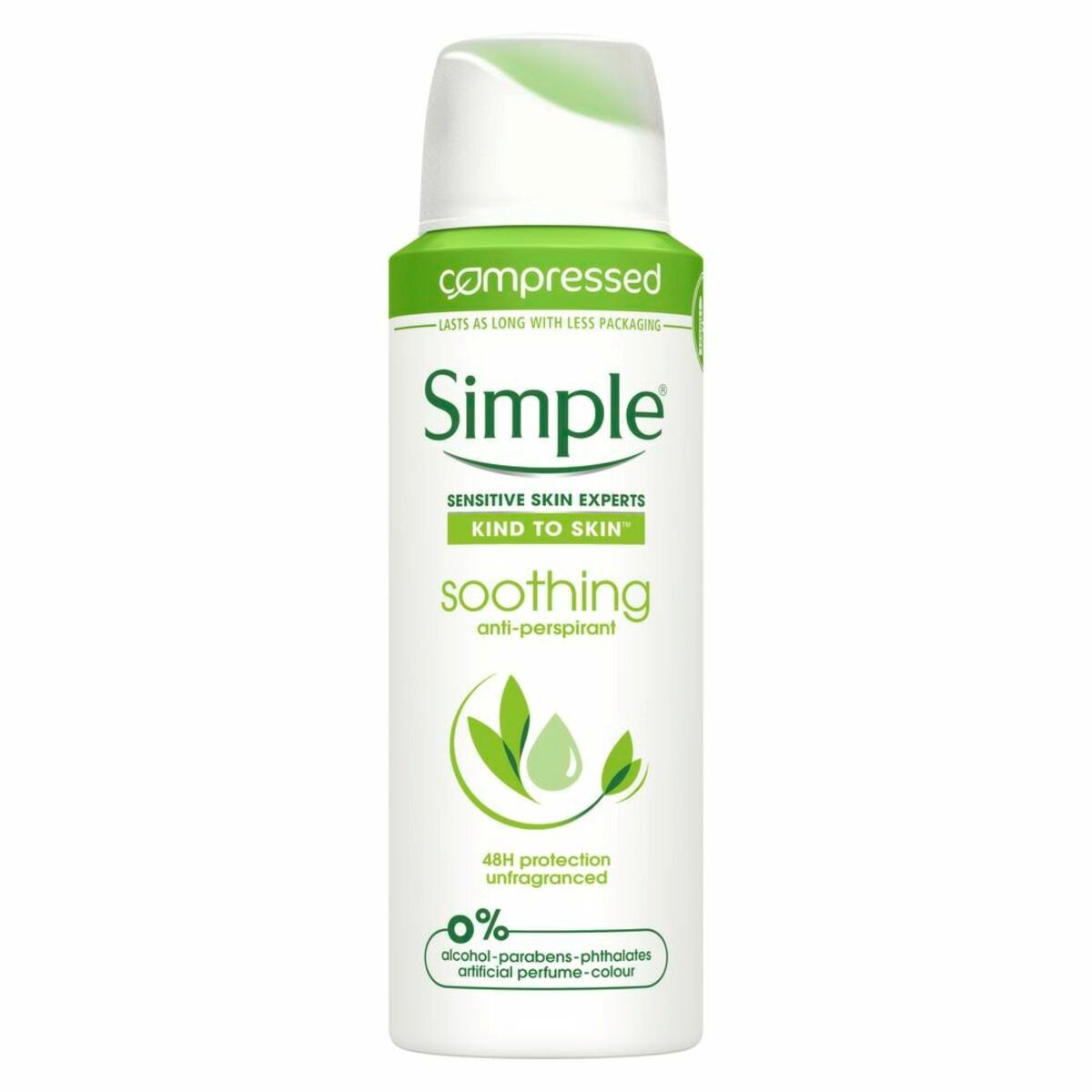 Simple Soothing Fragrance Free Antiperspirant 125ml
