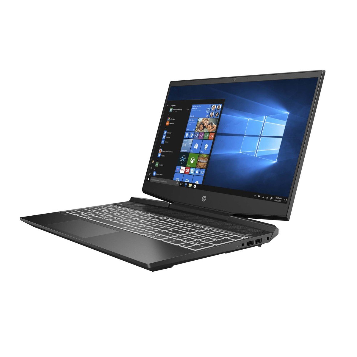 HP Pavilion Gaming 15-dk0023ne Laptop, 15" FHD display , 9 Gen Intel Core i5-9300 ,8 GB RAM ,1TB HDD - 128 GB SSD ,Nvidia 4 GB Graphics ,Windows 10 Home , En-Ar KB , Black
