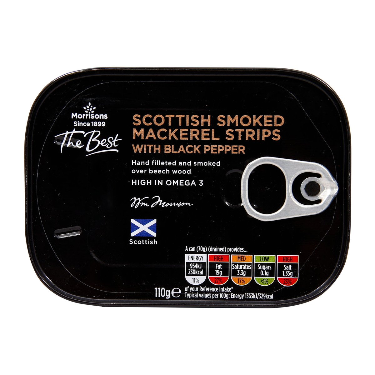 Morrisons Scottish Smoked Mackerel Strips With Black Pepper 110 g