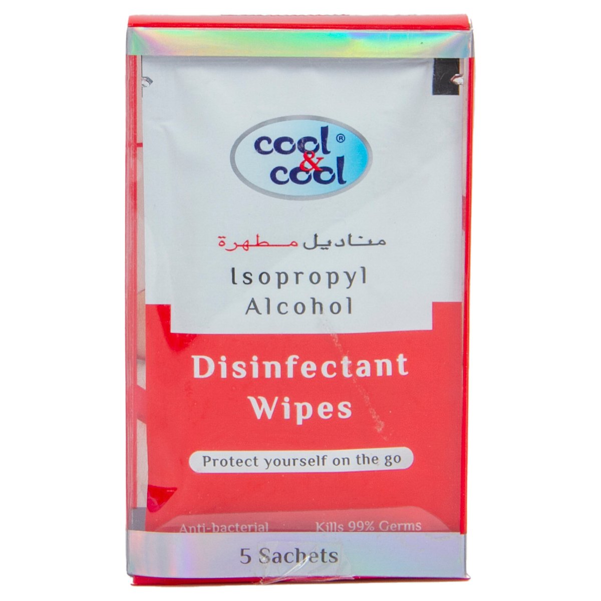 Cool & Cool Antibacterial Disinfectant Wipes 5pcs