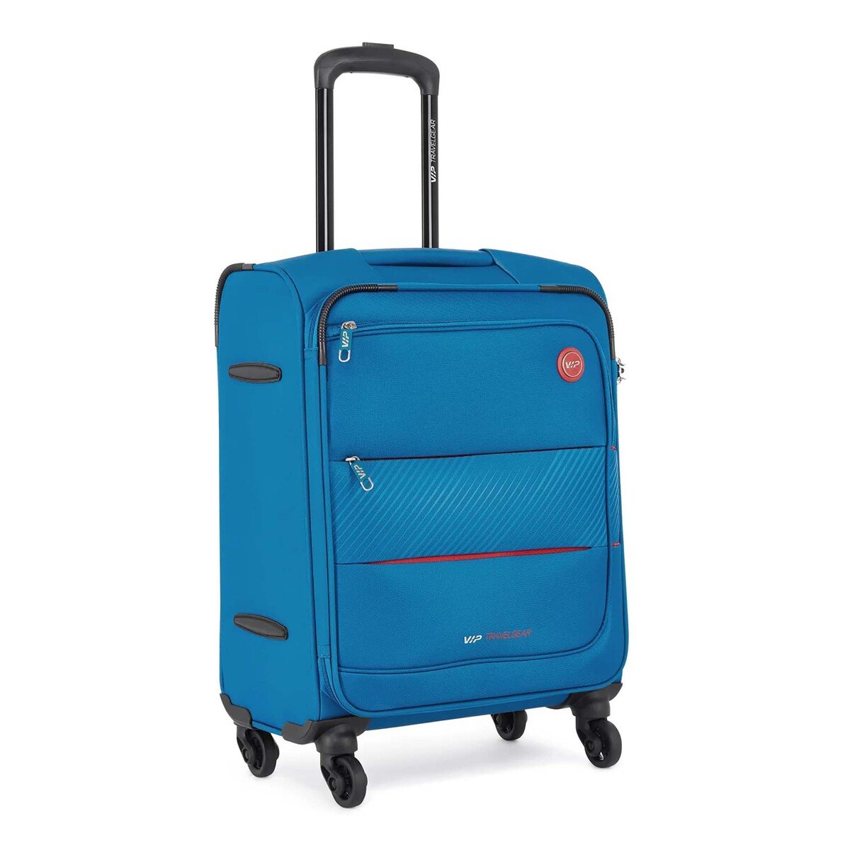 VIP California 4 Wheel Soft Trolley, 79 cm, Sky Blue