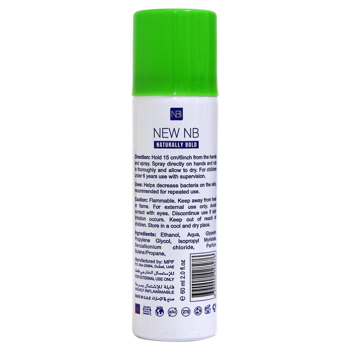 New NB Hand Sanitizer Spray 60ml