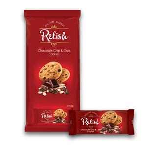 Relish   Chocolate Chip & Oats Cookies 12 x 42g