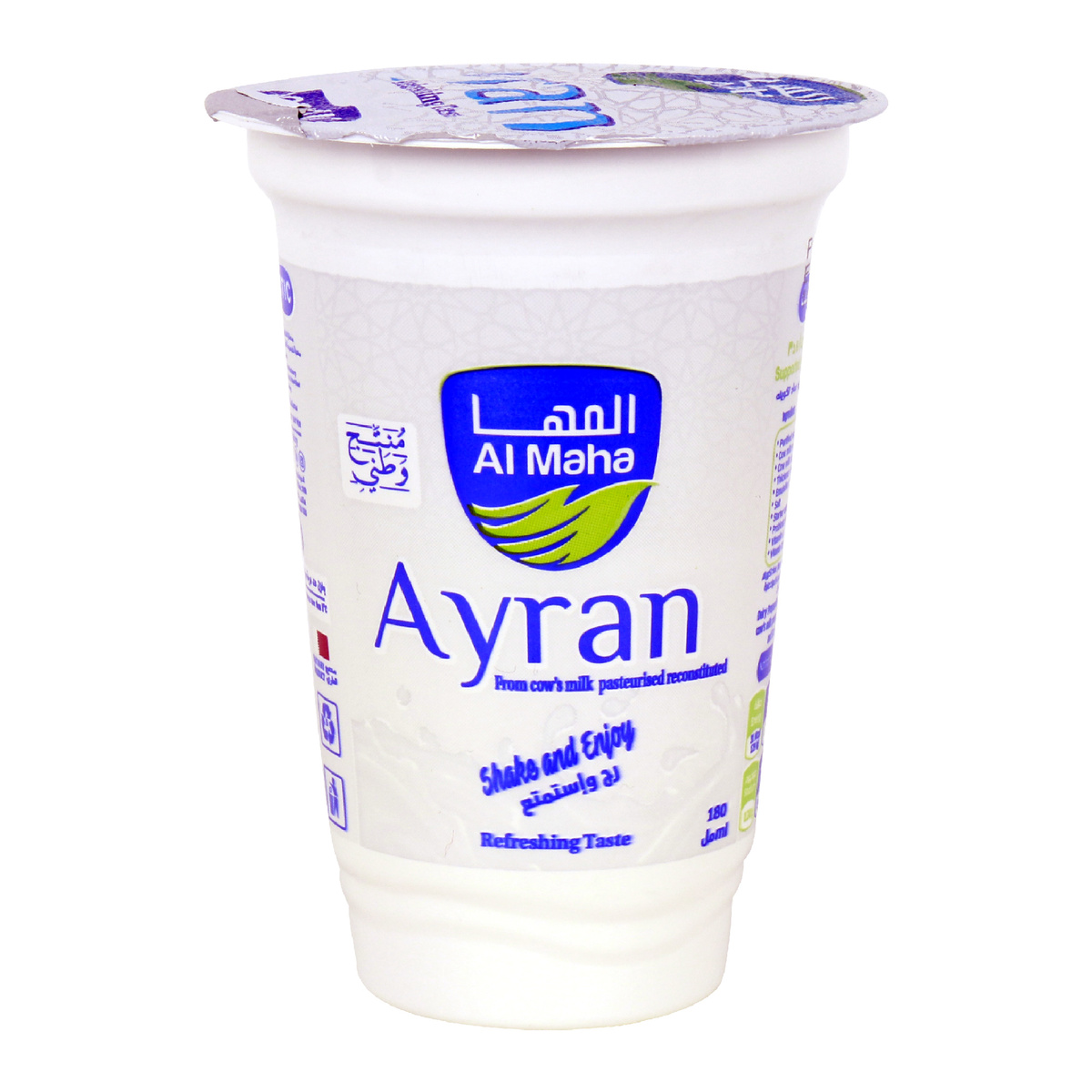Al Maha Ayran Drink Cup 180ml