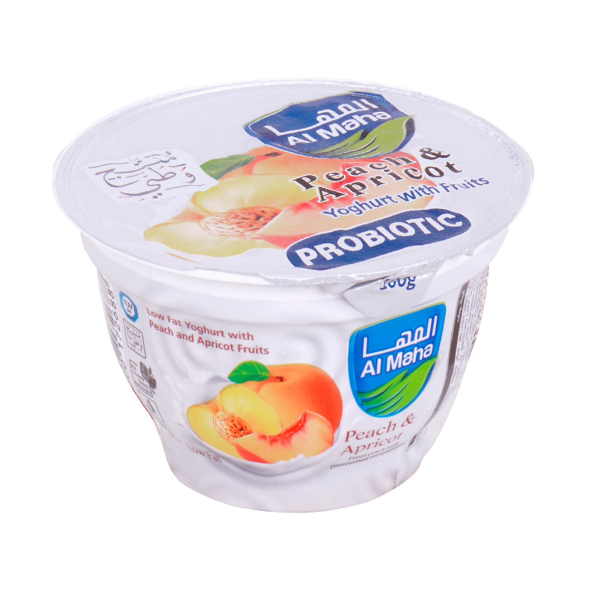 Al Maha Fruit Yogurt Peach & Apricot 100g