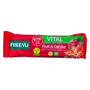 Freeyu Vital Fruit & Oat Bar Apple, Strawberry & Oat Flakes 40g