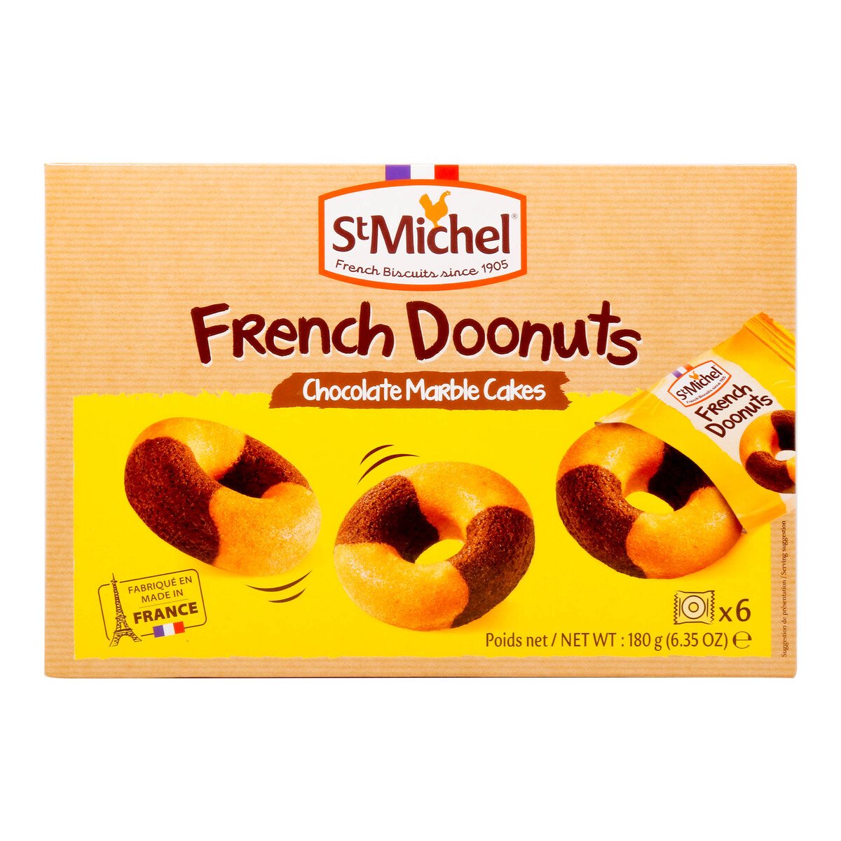 St Michel French Doonuts Chocolate Marble Cake 180 g