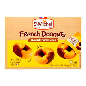 St Michel French Doonuts Chocolate Marble Cake 180 g