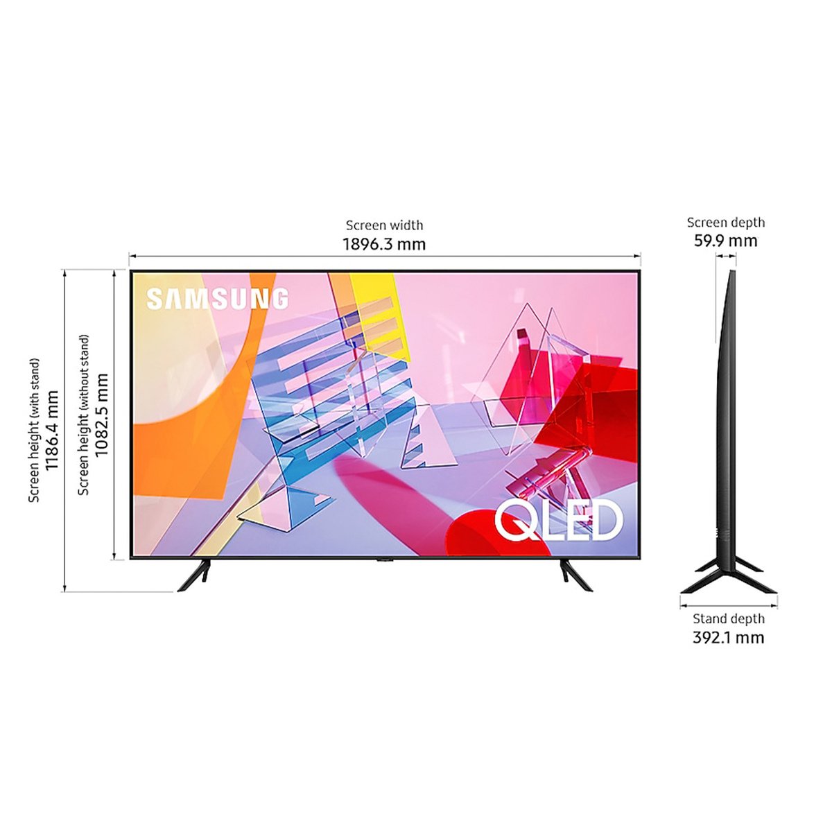 Samsung QLED TV QA75Q60TAUXZN 75Inches Series(2020)