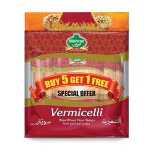 Mehran Vermicelli Value Pack 6 x 150 g