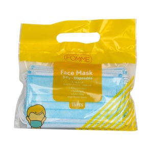 Fomme Disposable Face Mask 3ply 15pcs