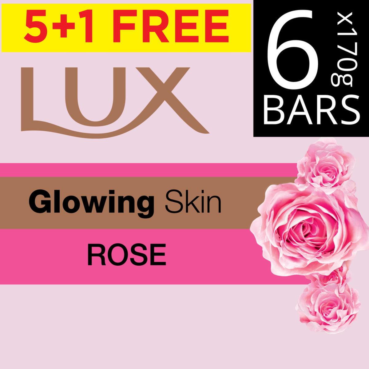Lux Bar Soap Glowing 6 x 170 g