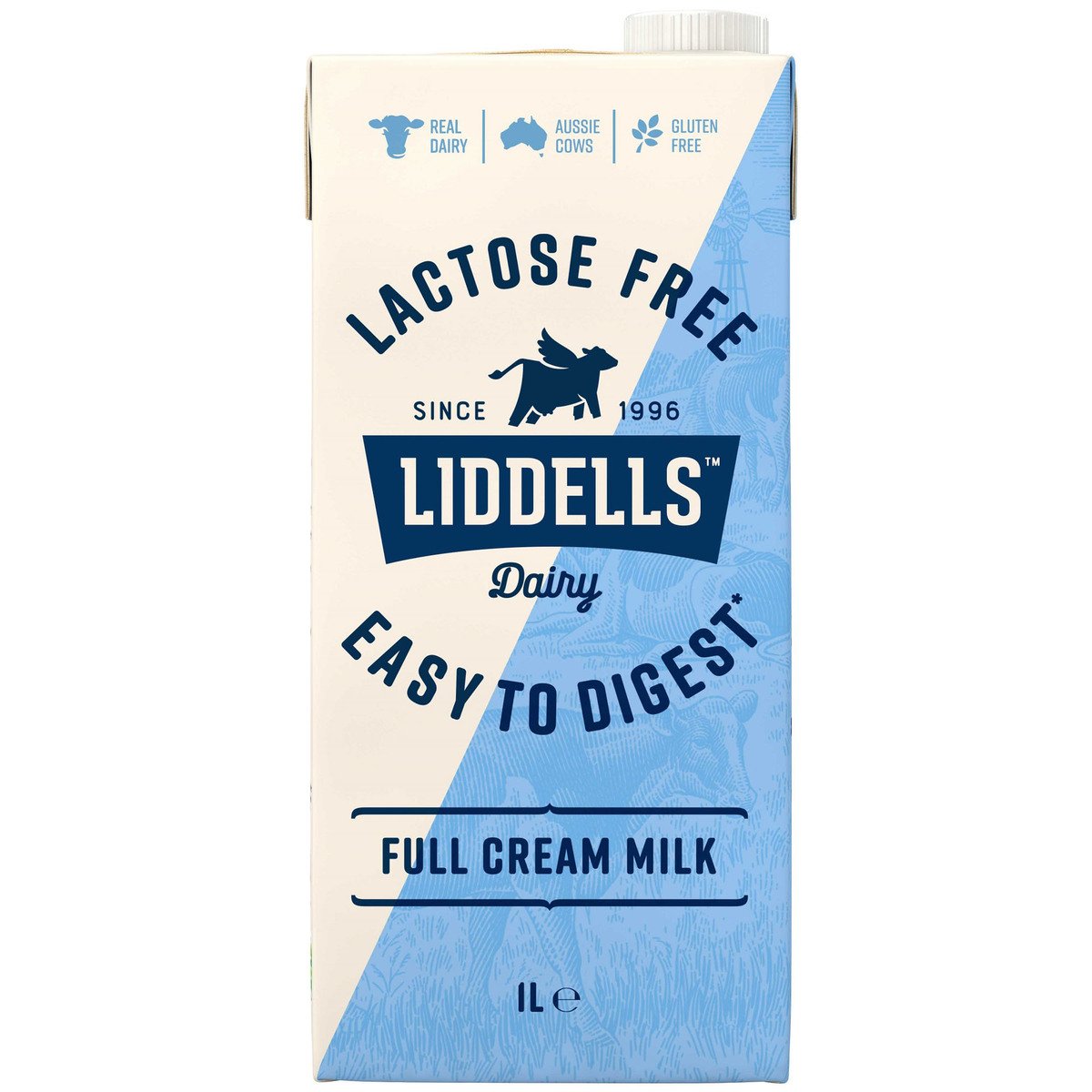Liddells Lactose Free Full Cream Milk 1Litre